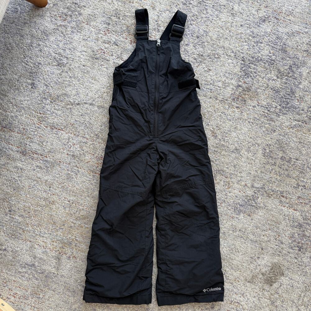 Columbia Unisex Kids Snow Bibs Black Insulated Waterproof Snow Pants XXS 4/5